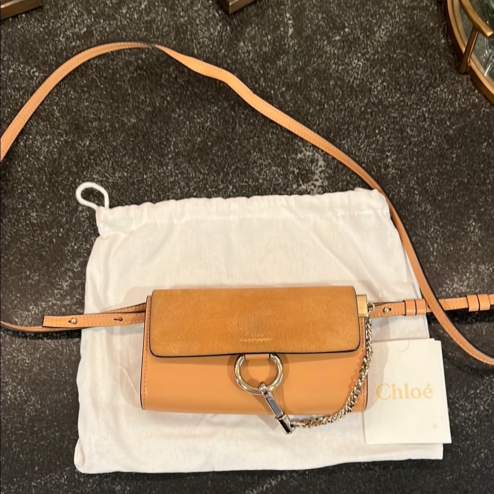 Chloé Tan Leather Crossbody Bag